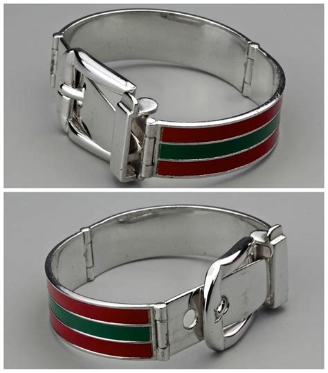 gucci vintage enamel bracelet